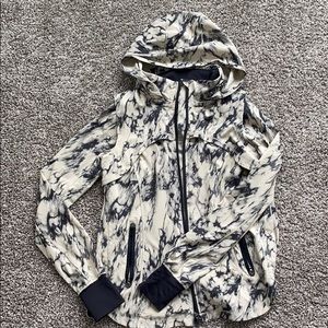 lululemon zip up womans marbled jacket windbreaker